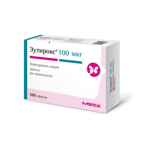 Эутирокс 100мкг №100 таб.(Левотироксин)