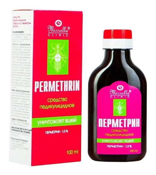 Перметрин 100мл (противопедикулезное ср-во) Фора +