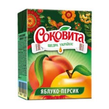 Сок СОКОВИТА 200мл Яблоко-Персик