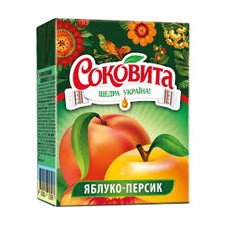 Сок СОКОВИТА 200мл Яблоко-Персик