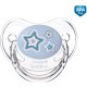 CANPOL - Пустышка силиконовая А симметричная Голубые Звездочки