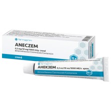 Анекзем крем 15г (Бетаметазон, Клотримазол, Гентамицин)