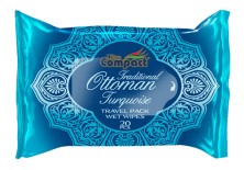 Салфетки влажные Ultra compact №20 TRAVEL PACK OTTOMAN голубая