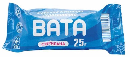 Вата 25г стер.ролик Снежинка