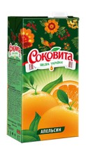 Сок СОКОВИТА Апельсин 0,95л