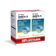 FORTEX - Омега-3 Фортекс №90+90 капс. (Омега-3 1000мг, вит.E)