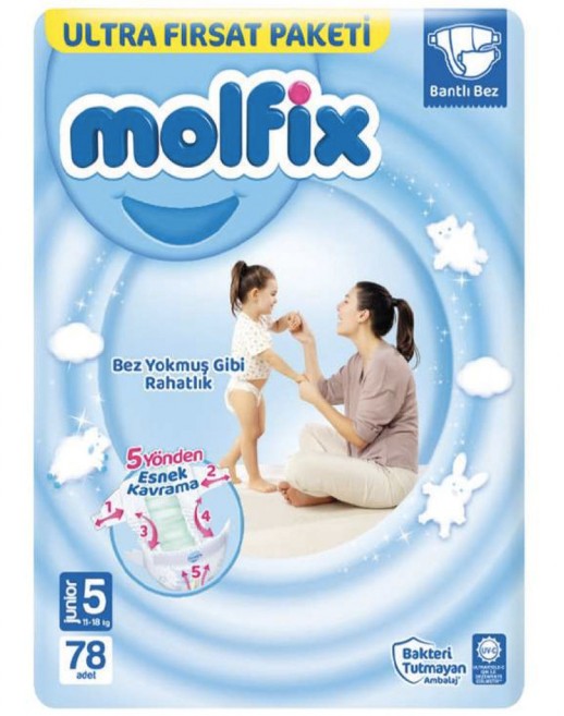 Подгузники Молфикс Comfort 5 №78 Юниор