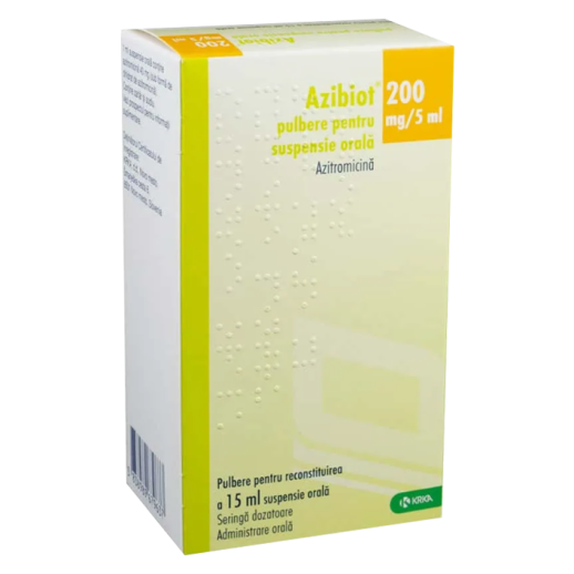Азибиот 200мг/5мл 15мл суспензия (Азитромицин)