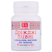 Пивные дрожжи с Кальцием,Магнием,Железом 0,5г №100