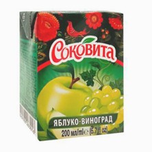 Сок СОКОВИТА Виноград/яблоко 0,2л