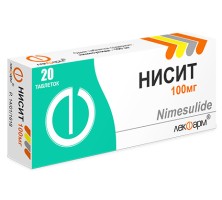Нисит 100 мг №20 таб. (Нимесулид)