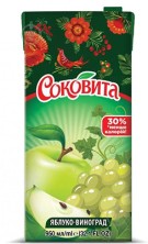 Сок СОКОВИТА Виноград/яблоко 0,95л