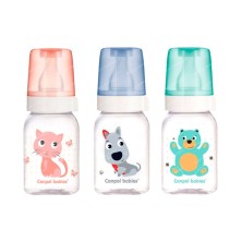 CANPOL - Бутылочка пластиковая 120мл Милые Животные