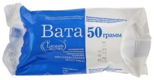 Вата 50г н/с ролик