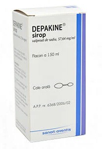 Депакин 57,64мг/мл 150мл сироп (вальпройевая к-та) противосудорожн.ср-во