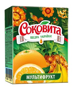 Сок СОКОВИТА Мультифрукт 0,2л