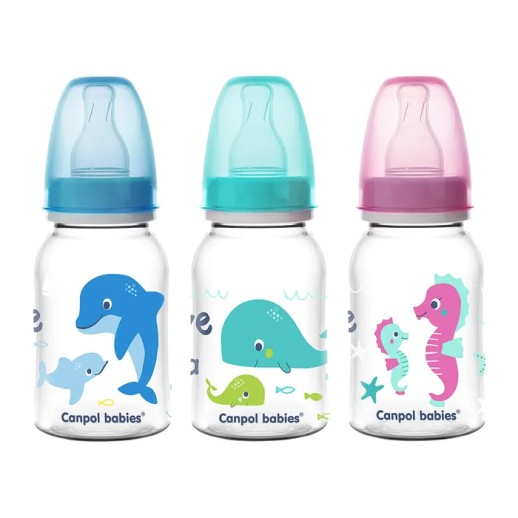CANPOL - Бутылочка пластиковая 120мл Подводный мир