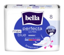 Прокладки Белла критич.Perfecta Ultra MAXI Вlue №8 (5 капель) Синяя soft