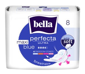 Прокладки Белла критич.Perfecta Ultra MAXI Вlue №8 (5 капель) Синяя soft