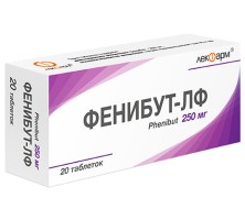 Фенибут 250мг №20 таб. (ноотропное ср-во)