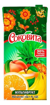 Сок СОКОВИТА Мультифрукт 0,95л