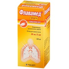 Флавамед Форте 30мг/5мл сироп от кашля 100мл (Амброксола г/х)