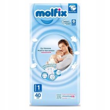 Подгузники Молфикс Comfort Newborn 1 №40 (2-5 кг)