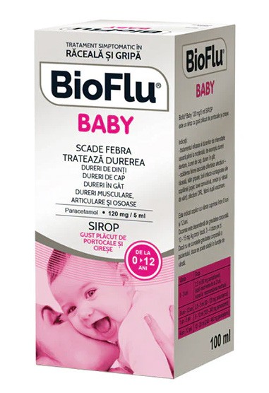 БиоФлю Бэби 120мг/5мл 100мл сироп (Парацетамол)