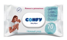КОНФИ - Салфетки влажные Sensitive №70 с крышечкой