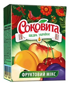 Сок СОКОВИТА Фруктовый Микс 0,2л