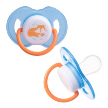 Соска-пустышка Лисенок Курносики силиконовая каплевидная (Арт.13076) 0+