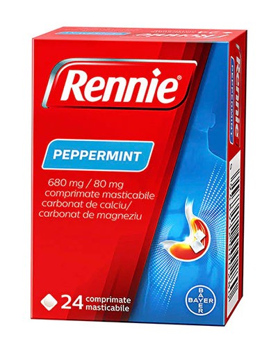 Ренни №24 Peppermint таб.жеват.от изжоги Мята