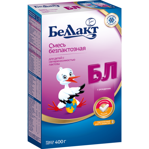 Беллакт Безлактозный сух. безмолочная смесь 400г