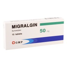 Мигралгин 50мг №10 таб.п/о (Суматриптан)
