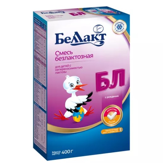 Беллакт Безлактозный сух.молочная смесь 400г