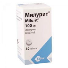Милурит (аллопуринол) 100мг №30 таб.