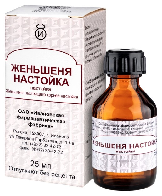 Жень-шень н-ка 25мл общетонизирующее ср-во