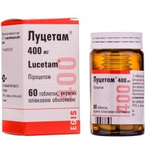 Луцетам 400мг №60 таб. (Пирацетам)
