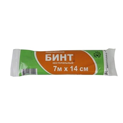 Бинт 7м Х 14см н/стерильный