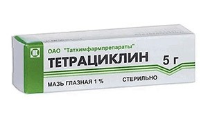 Тетрациклиновая мазь глазная 1% 5г