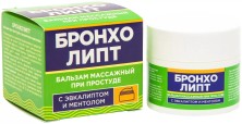 Бронхолипт бальзам 10г при простуде с Эвкалиптом и Ментолом
