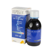 Лоробен 200мл р-р для полоскания (Хлоргексидин+Бензидамин)