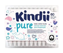 Ватные палочки KINDII Pure №60 детские