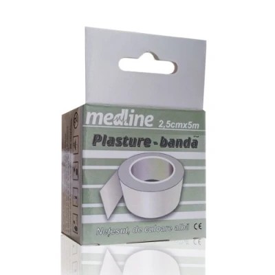 Лейкопластырь Medline 2.5см х 5м на нетканной основе белого цвета