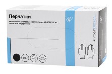 Перчатки мед.латексные смотровые н/ст р-р S №100 неопудренные