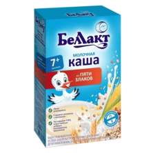 Беллакт каша молочная 5 злаков 250г