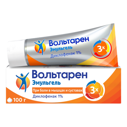 Вольтарен Эмульгель 1% 100 г (Диклофенак)