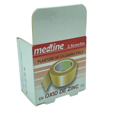 Лейкопластрь Medline 2.5см х 5м c оксидом цинка на тканевой основе