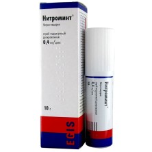 Нитроминт 0,4мг/доза 10г 180 доз (Нитроглицерин) аэрозоль подъязычный дозированный