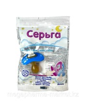 Соска-пустышка Серьга тип 2-Б латексная (в индивидуальной упаковке)